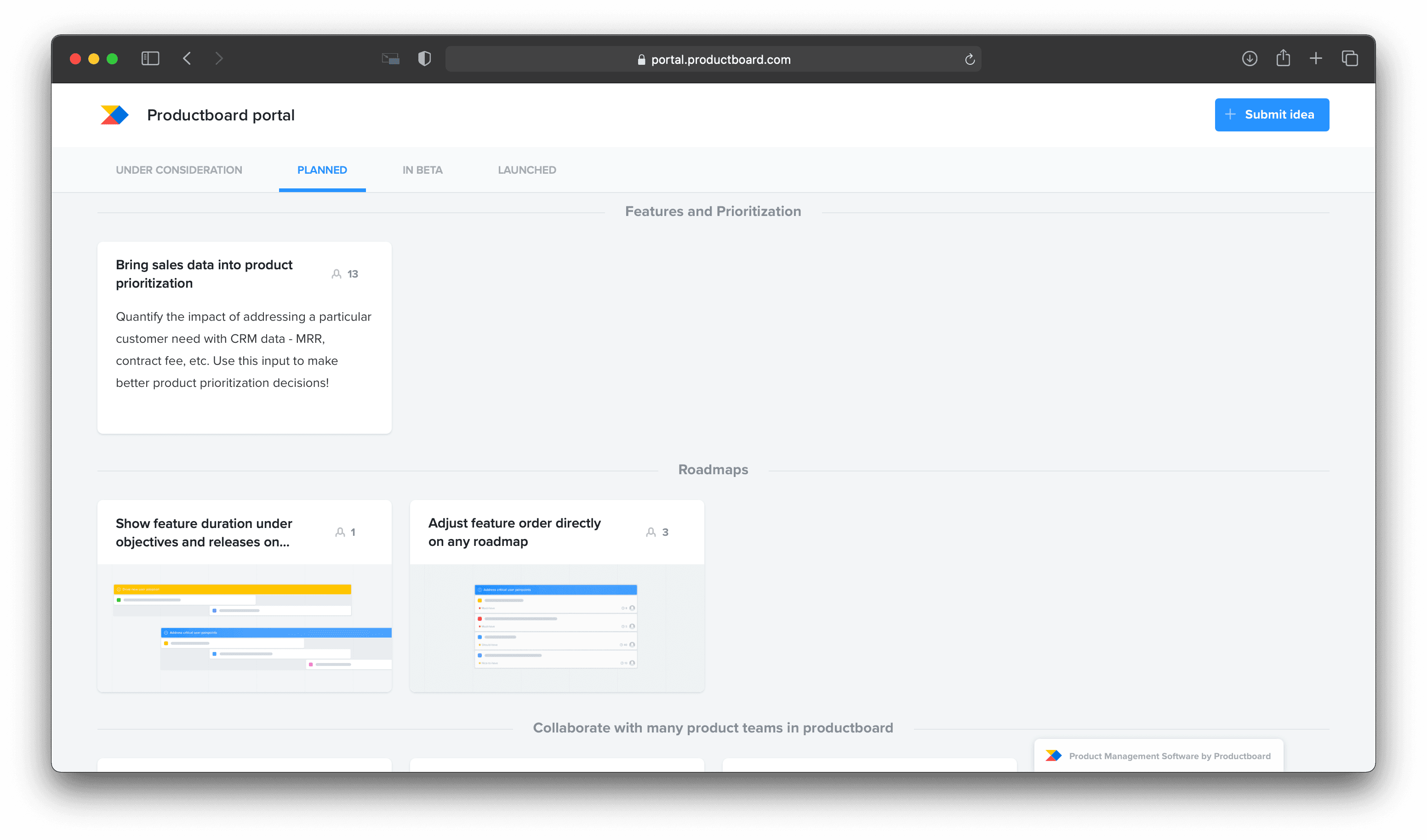 Productboard Hellonext alternative