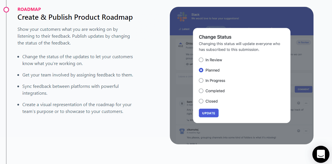 Hellonext product feedback management tool for SaaS products and Canny alternative