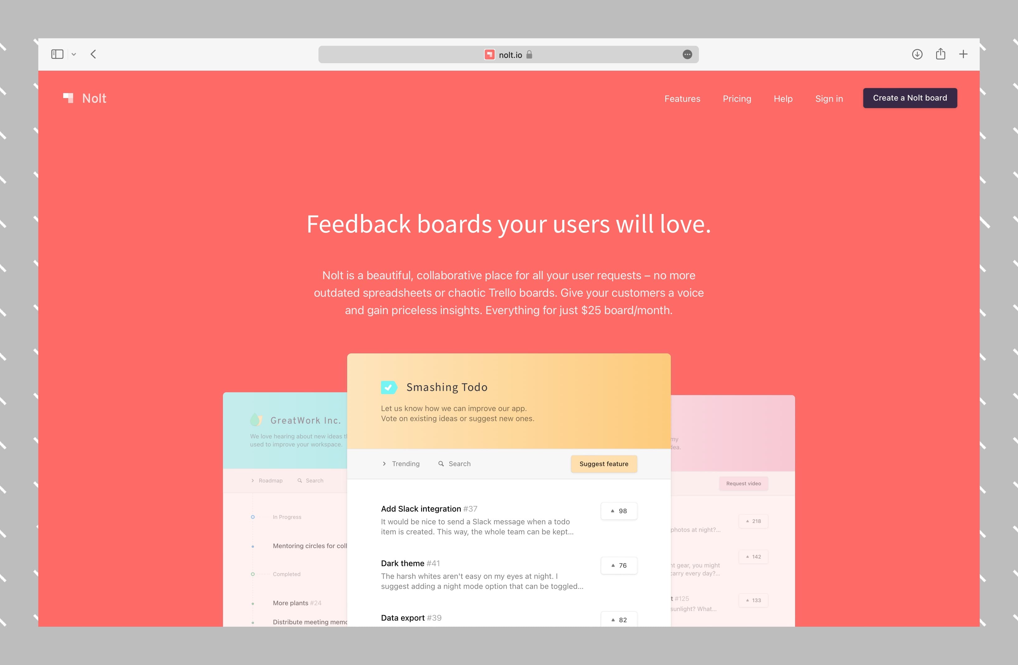 Canny Alternative for User Feedback Nolt