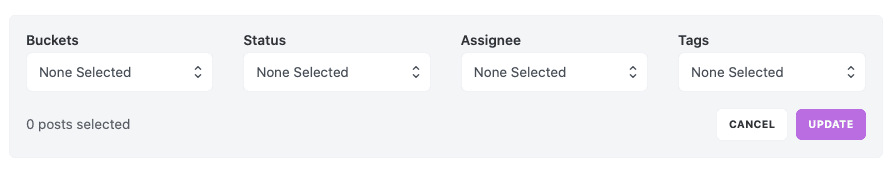 Customer feedback tool dashboard