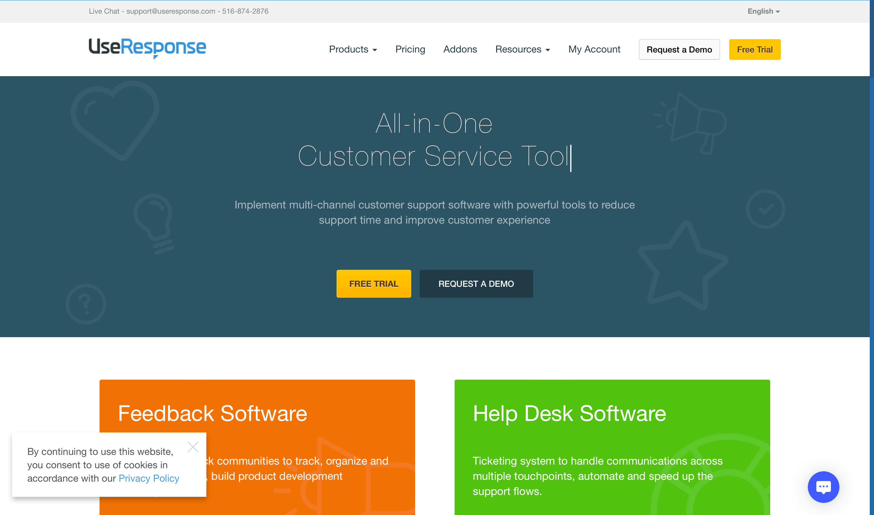 Try UseResponse as a Canny alternative
