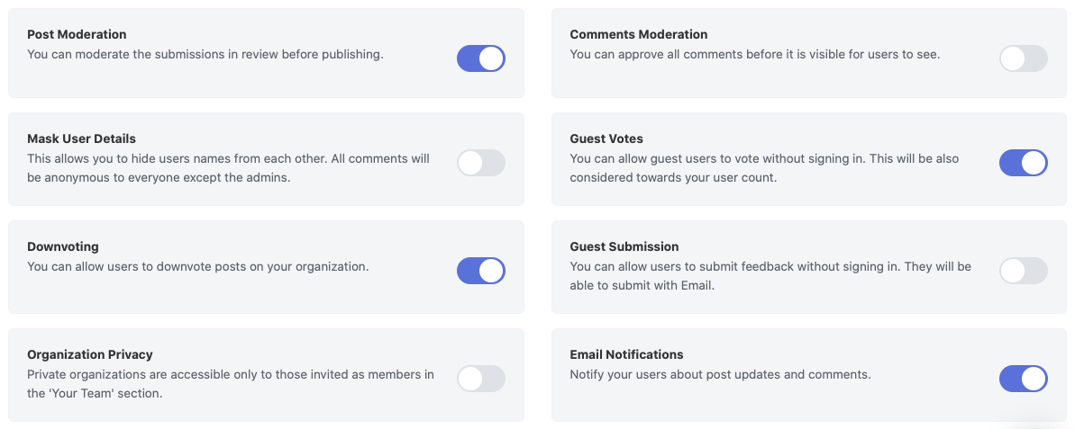 Custom Domains for Feature Voting Tool